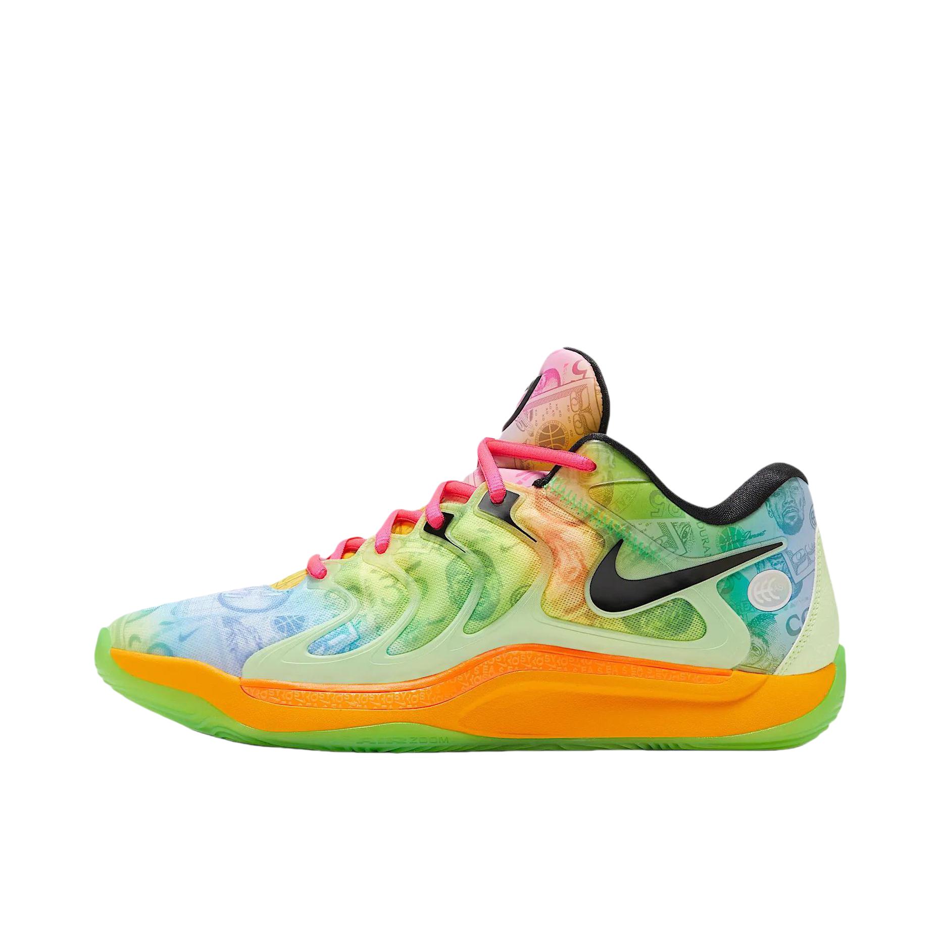 推荐商品：Nike KD 17 篮球鞋 缓震防滑耐磨抗扭抓地支撑舒适百搭训练 黄色/绿色