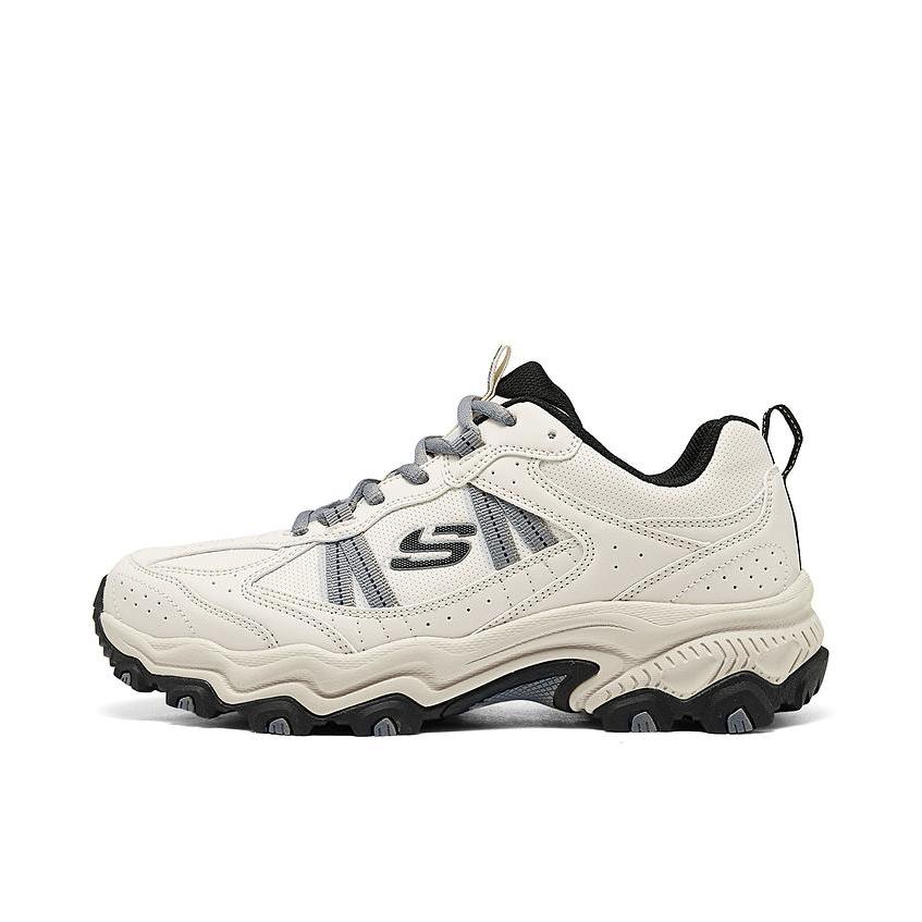 推荐商品：Skechers/斯凯奇  Stamina  云野 缓震 回弹支撑 网布 复古  老爹鞋 徒步鞋 户外鞋 自然色