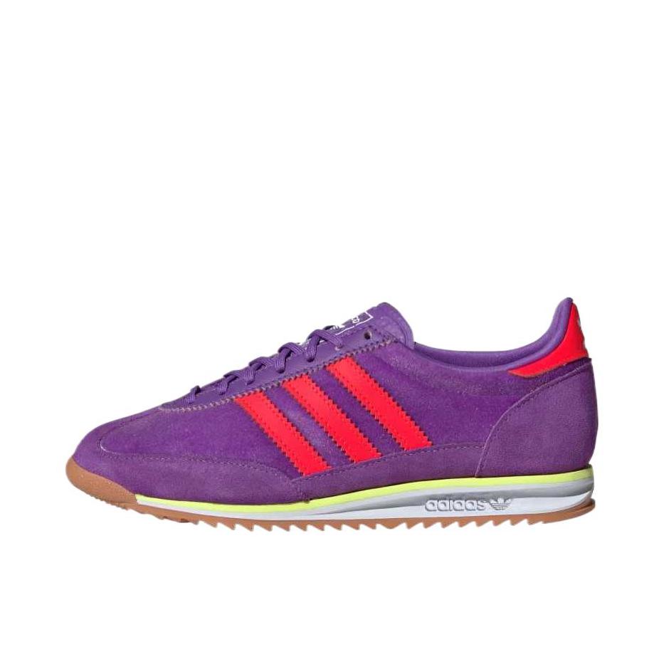 推荐商品：【马思纯同款】 adidas Originals SL 72 T头鞋 德训鞋 运动休闲鞋 轻便防滑耐磨透气舒适简约复古 紫色/红色/白色