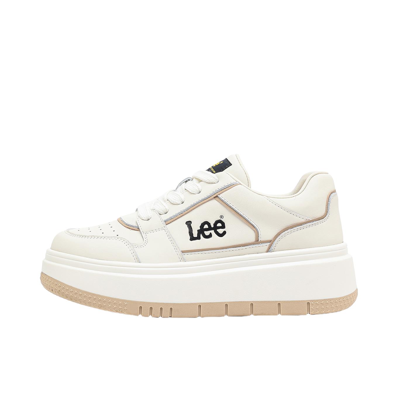 推荐商品：Lee 牛皮 通勤 百搭 减震 板鞋 L244UB551 女款/浅米色