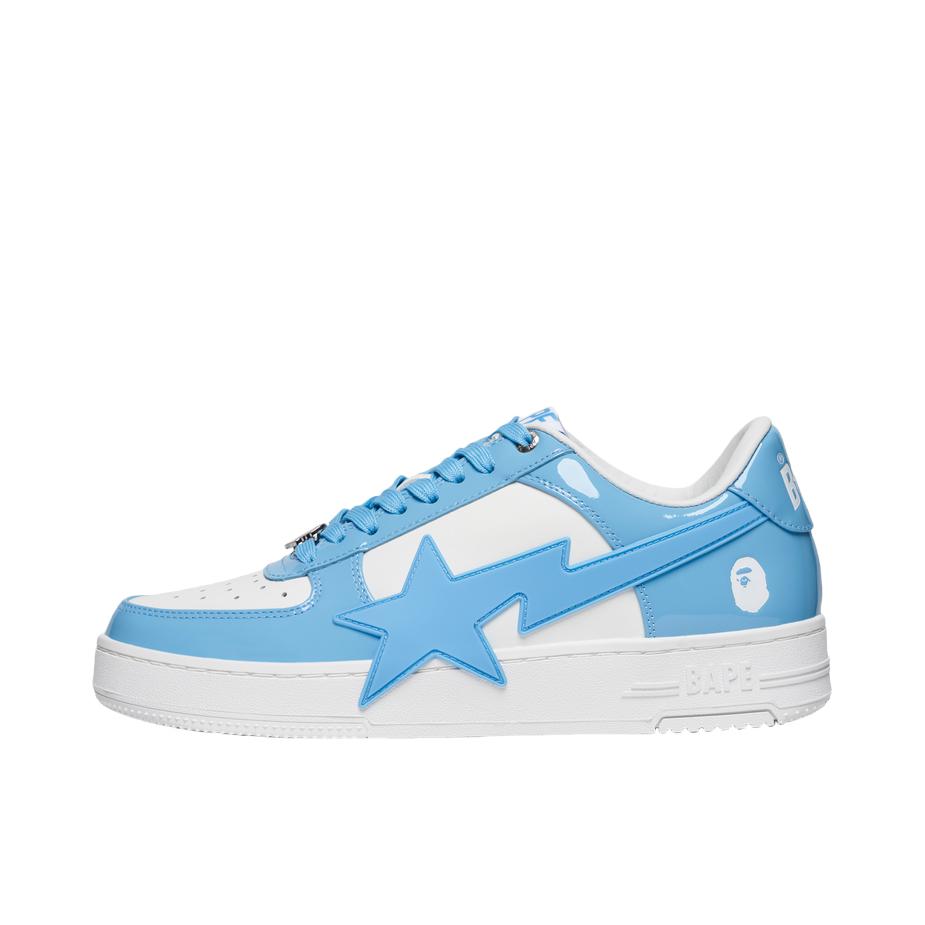 推荐商品：A BATHING APE BAPE STA 拼接 舒适 防滑 板鞋 蓝色