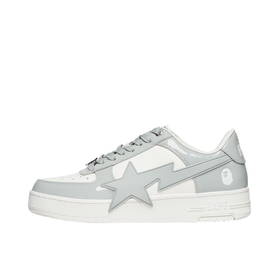 推荐商品：A BATHING APE BAPE STA 拼接 舒适 防滑 板鞋 灰色