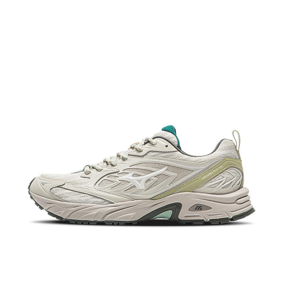推荐商品：Mizuno/美津浓 FIYI V2 防滑耐磨 缓震 网面透气 低帮 拼接 时尚 跑鞋 女款/浅亮灰色/黄色/绿色