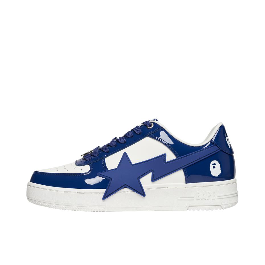 推荐商品：A BATHING APE BAPE STA 拼接 舒适 防滑 板鞋 宝蓝色