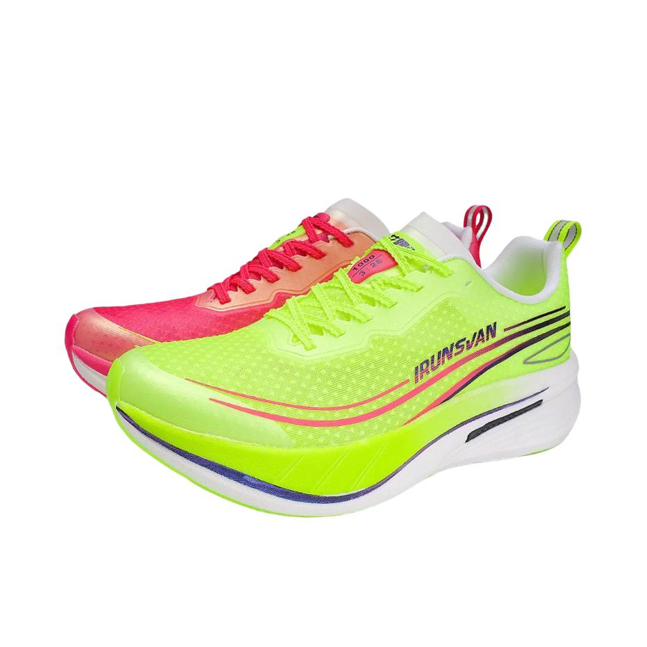 推荐商品：艾跑者 碳速vision1.0 尼龙碳板 全掌 提速 助推 马拉松 田径体考 缓震回弹 跑鞋 鸳鸯配色/魅林焰影