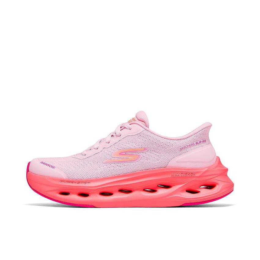推荐商品：Skechers/斯凯奇 MAX CUSHIONING GLIDE-STEP 防滑耐磨 舒适缓震 百搭时尚 跑鞋 129403 女款/浅粉色