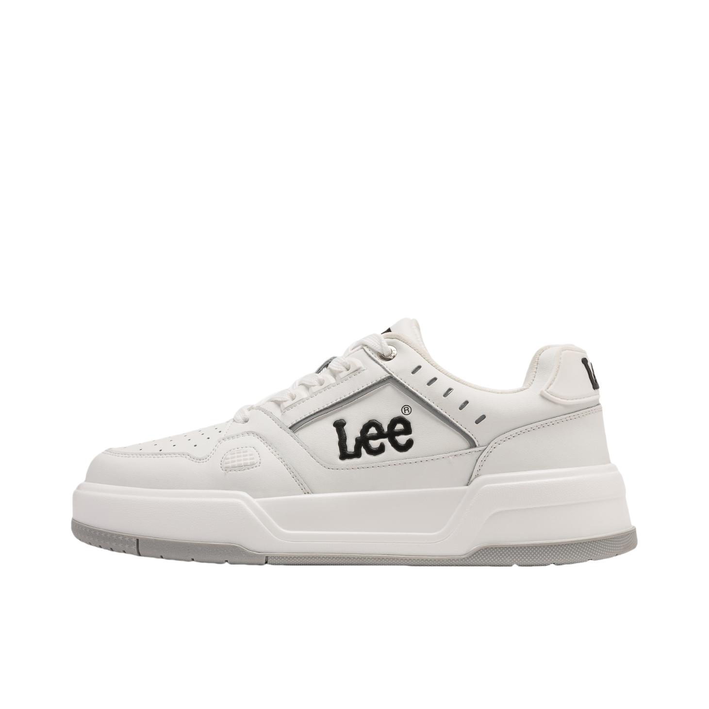 推荐商品：Lee 百搭 休闲 轻便 透气 板鞋 L243UB687 白色