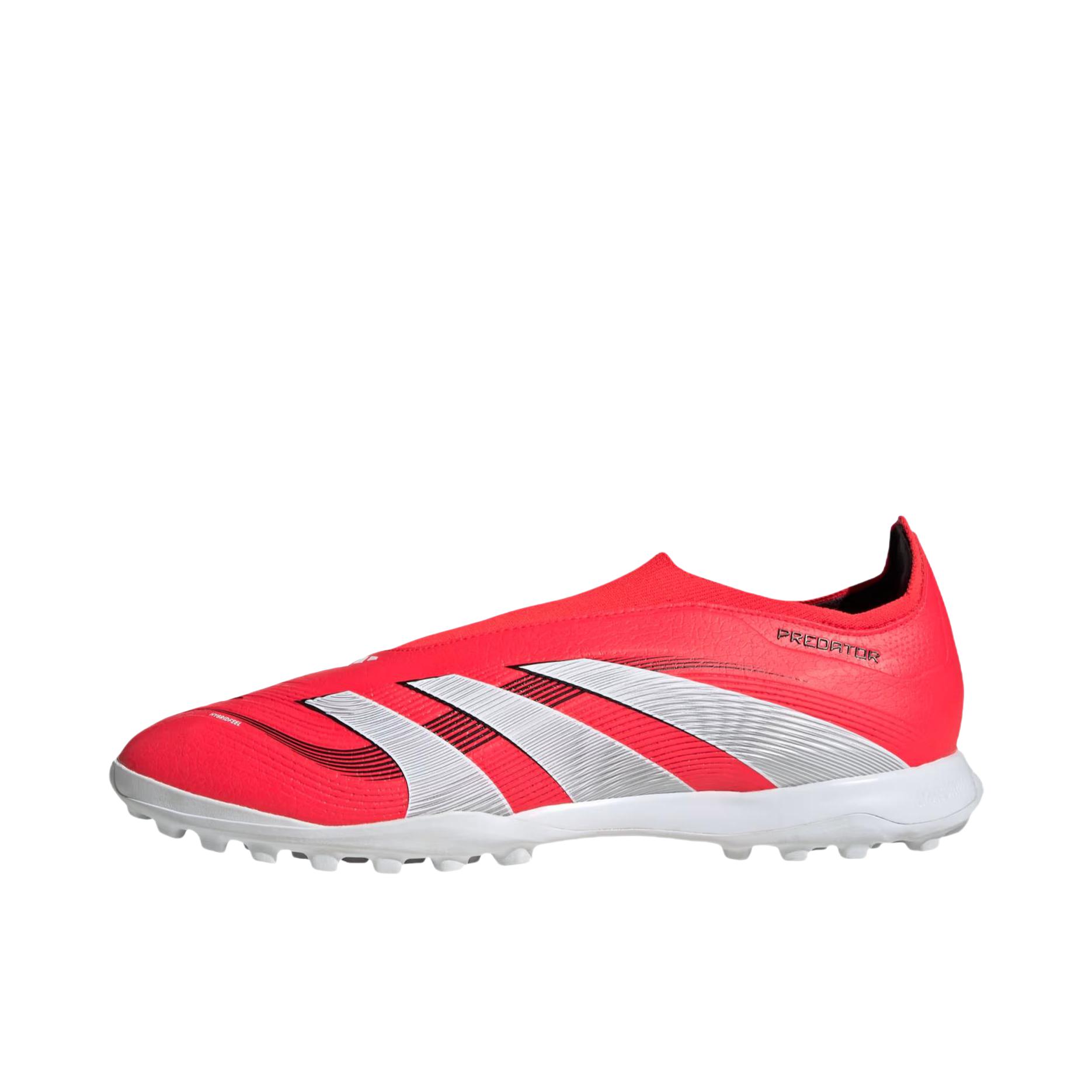 推荐商品：adidas Predator League FT TF 足球鞋 中端胶质碎钉人造草地硬地室外防滑耐磨 红色/白色