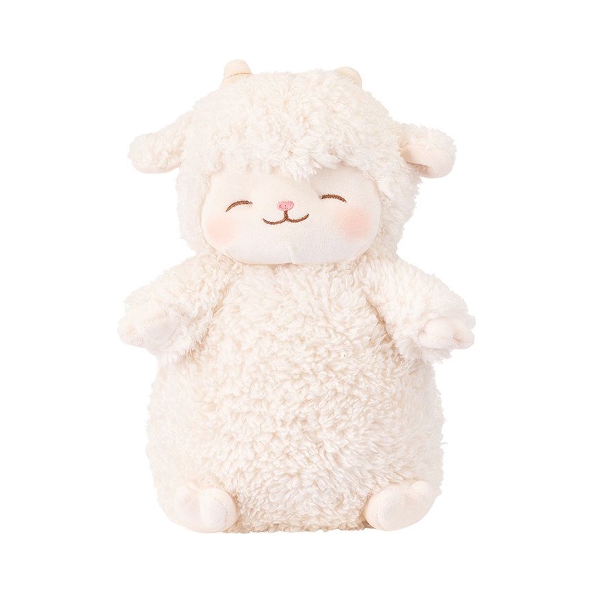 MINISO/名创优品 羊咩咩系列 暖白小羊站姿公仔 毛绒玩具 暖白色