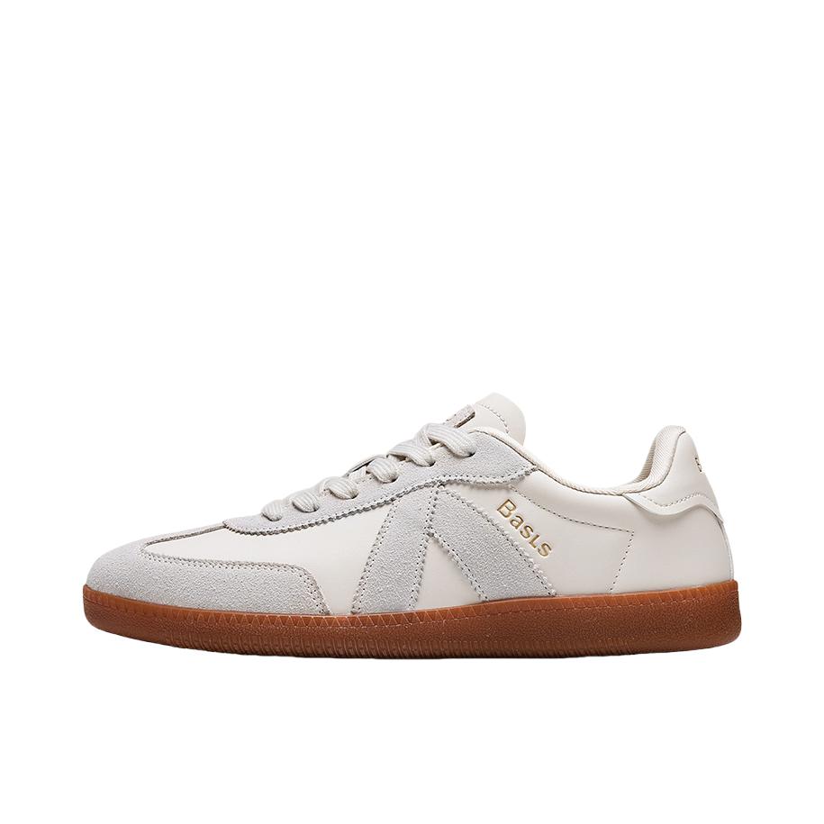 推荐商品：BASLS 复古 柔软 百搭 板鞋 BA115-1 米色/白色