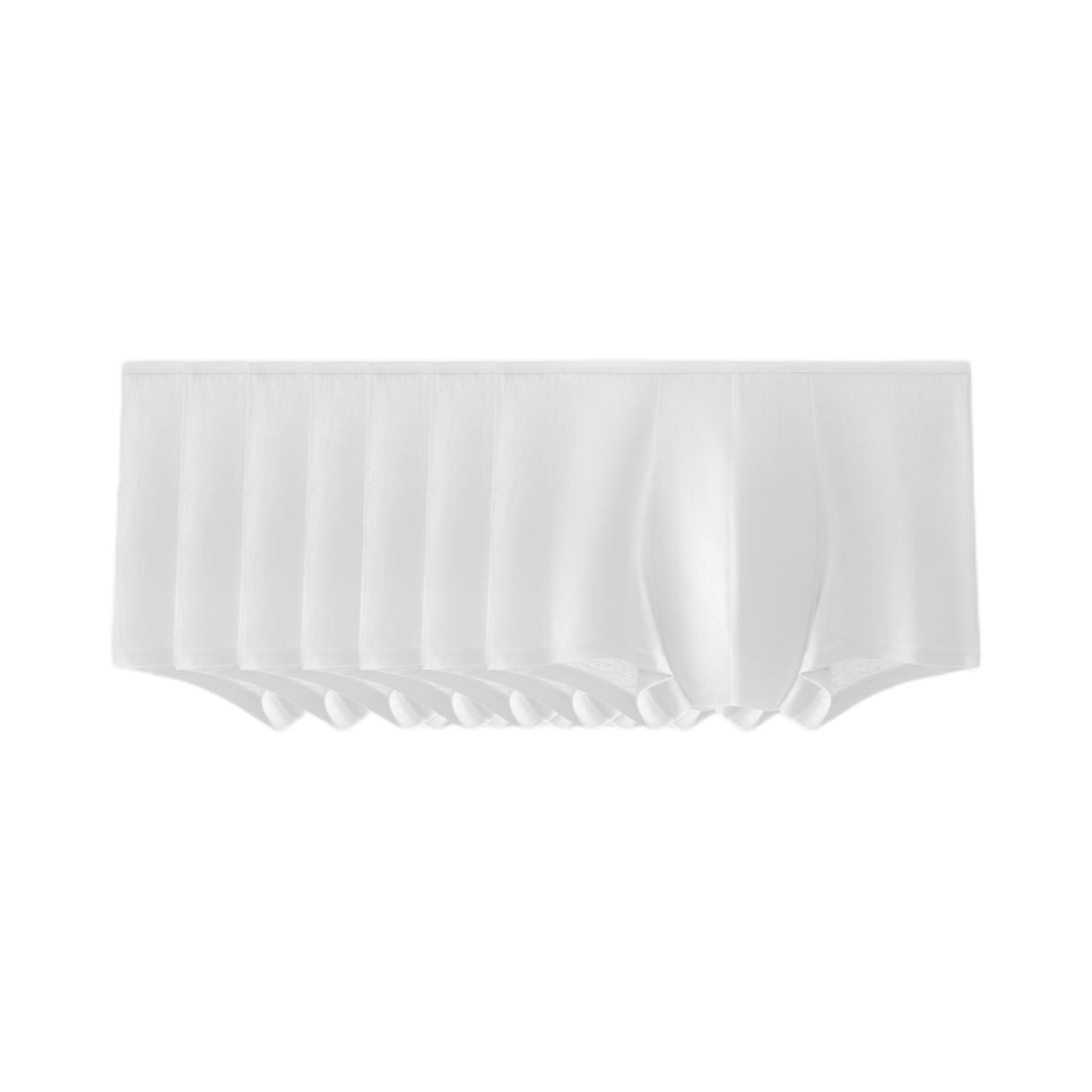 推荐商品：Bananain/蕉内 差旅军训灭菌免洗一次性棉感日抛出差平角款纯棉裆男士无菌内裤 10100400027 暖白*7/平角