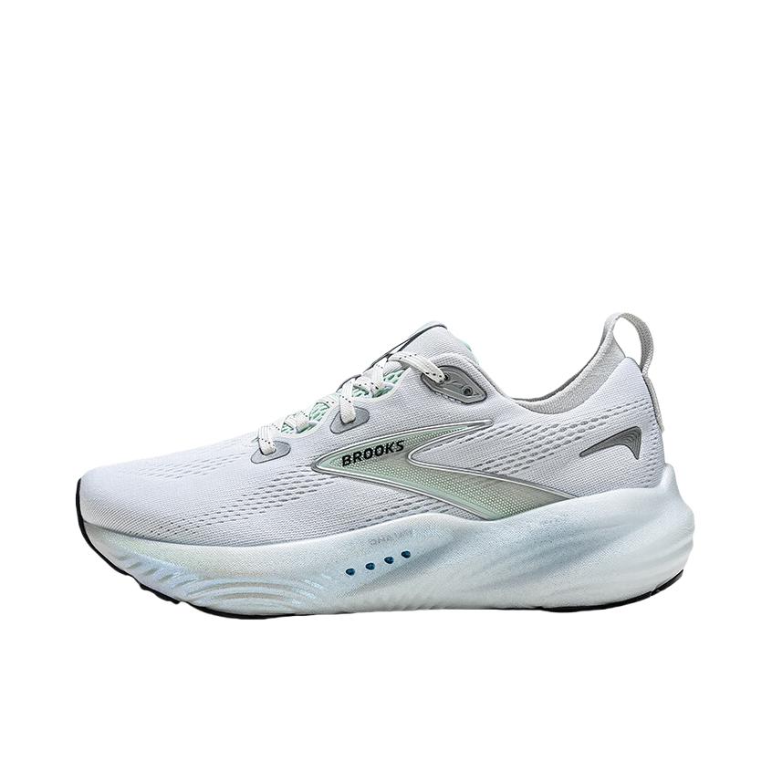 推荐商品：Brooks/布鲁克斯  Glycerin 22  甘油 22  减震透气 支撑 长跑  跑鞋 平衡版/女款/白色/青草蓝
