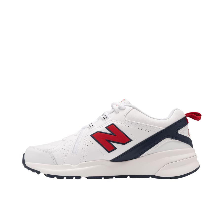 推荐商品：New Balance 608 潮流 透气 耐磨 运动休闲鞋 宽版/白色/蓝色/红色