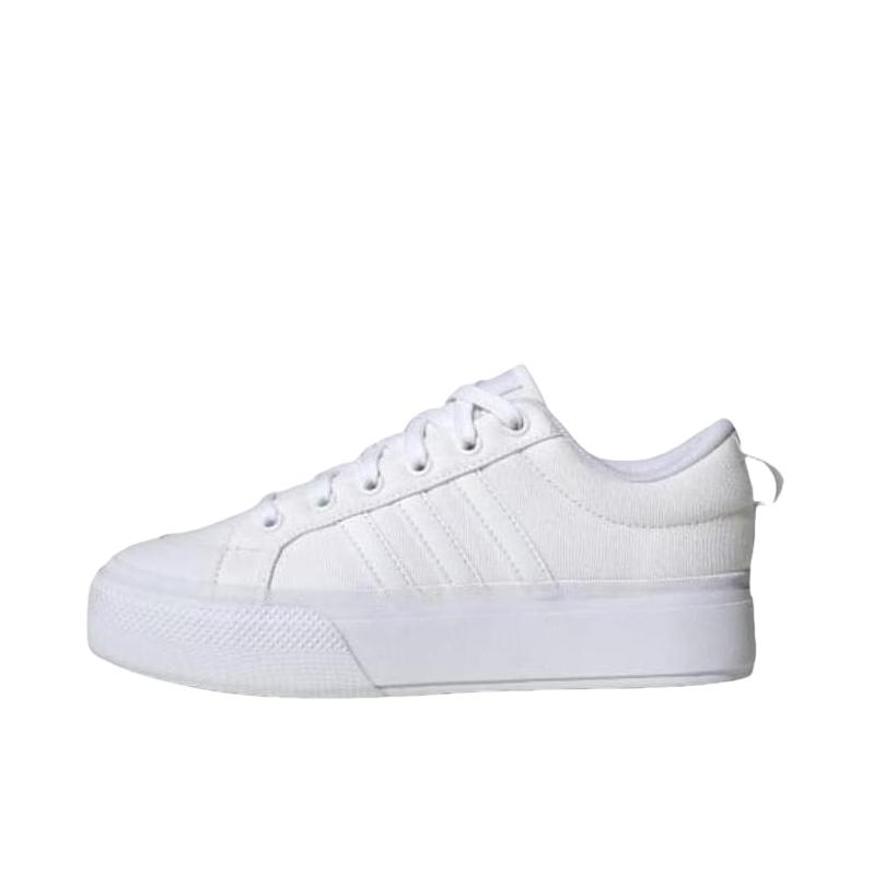 推荐商品：adidas Bravada 2.0 Platform 板鞋 中厚底防滑减震耐磨 女款/低帮/白色