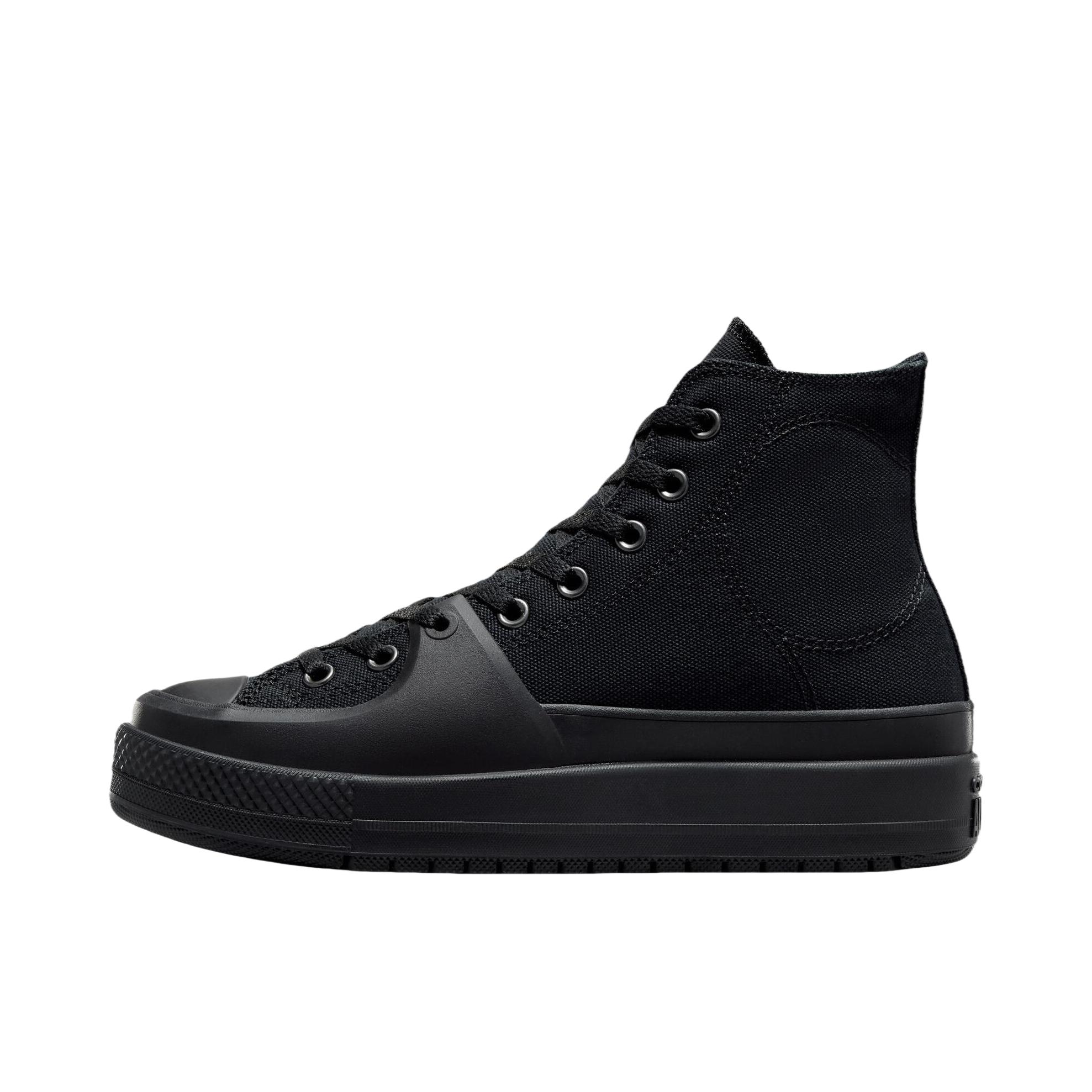 推荐商品：Converse/匡威 Chuck Taylor All Star Construct 帆布鞋 硫化防滑耐磨轻便透气复古百搭厚底 纯黑色