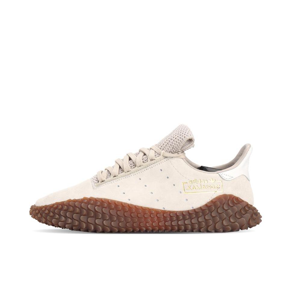 推荐商品：adidas Kamanda 减震 防滑耐磨 复古潮流 绒面革 运动休闲鞋 Crystal White 白生胶