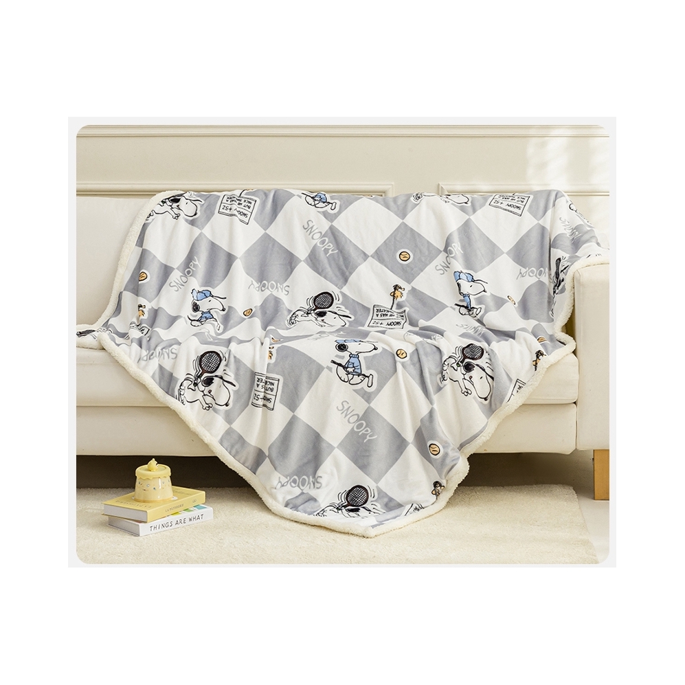 推荐商品：邦亚 羊羔绒牛奶绒 多功能毛毯 SMT22