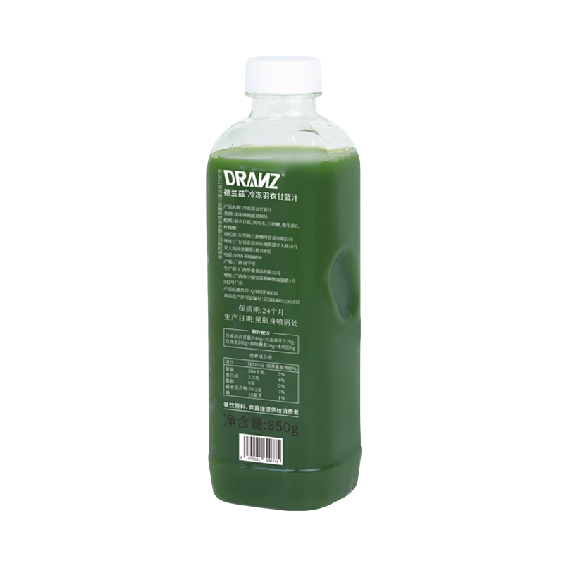 推荐商品：DRANZ/德兰兹 冷冻羽衣甘蓝汁 瓶装