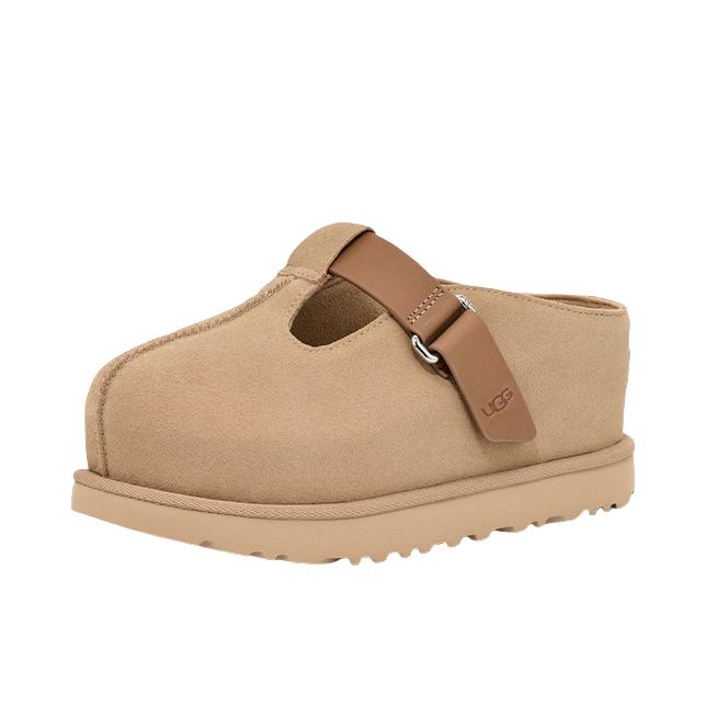 推荐商品：UGG Golden Family EVA 防滑防磨 包头百搭 勃肯鞋 拖鞋 沙色