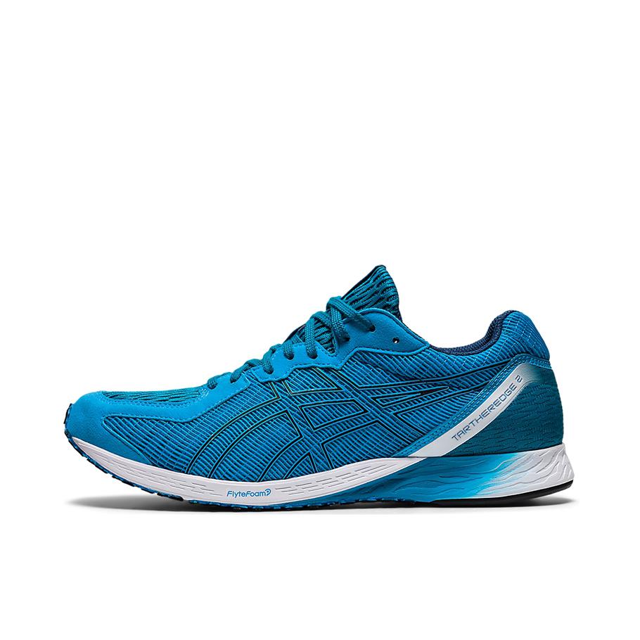 推荐商品：Asics/亚瑟士 Tartheredge 2 跑鞋 防滑耐磨舒适回弹网布透气百搭 蓝色