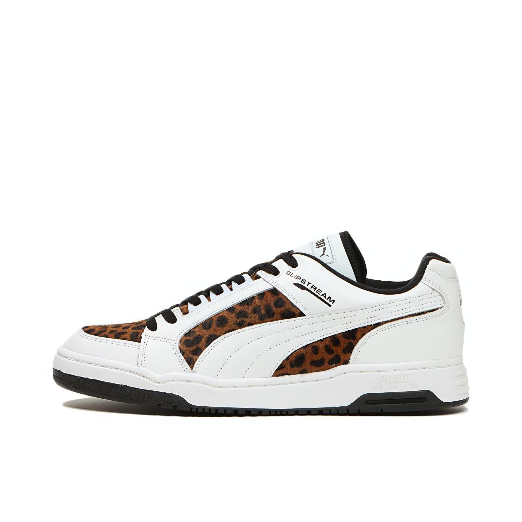 推荐商品：Puma/彪马 Slipstream 板鞋 潮流复古防滑耐磨舒适透气减震圆头 白色/豹纹
