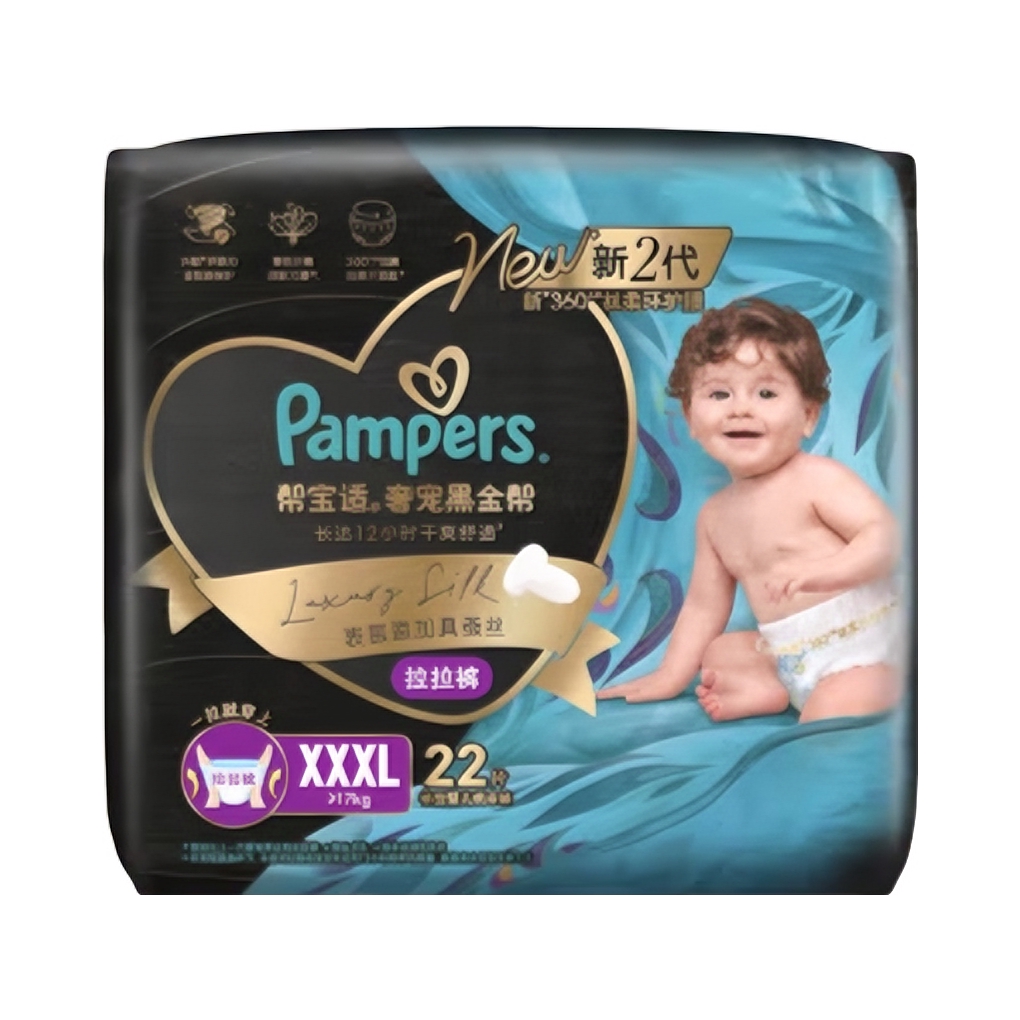 推荐商品：帮宝适 黑金帮奢宠拉拉裤XXXL码 尿不湿 超薄透气新生儿蚕丝大宝宝