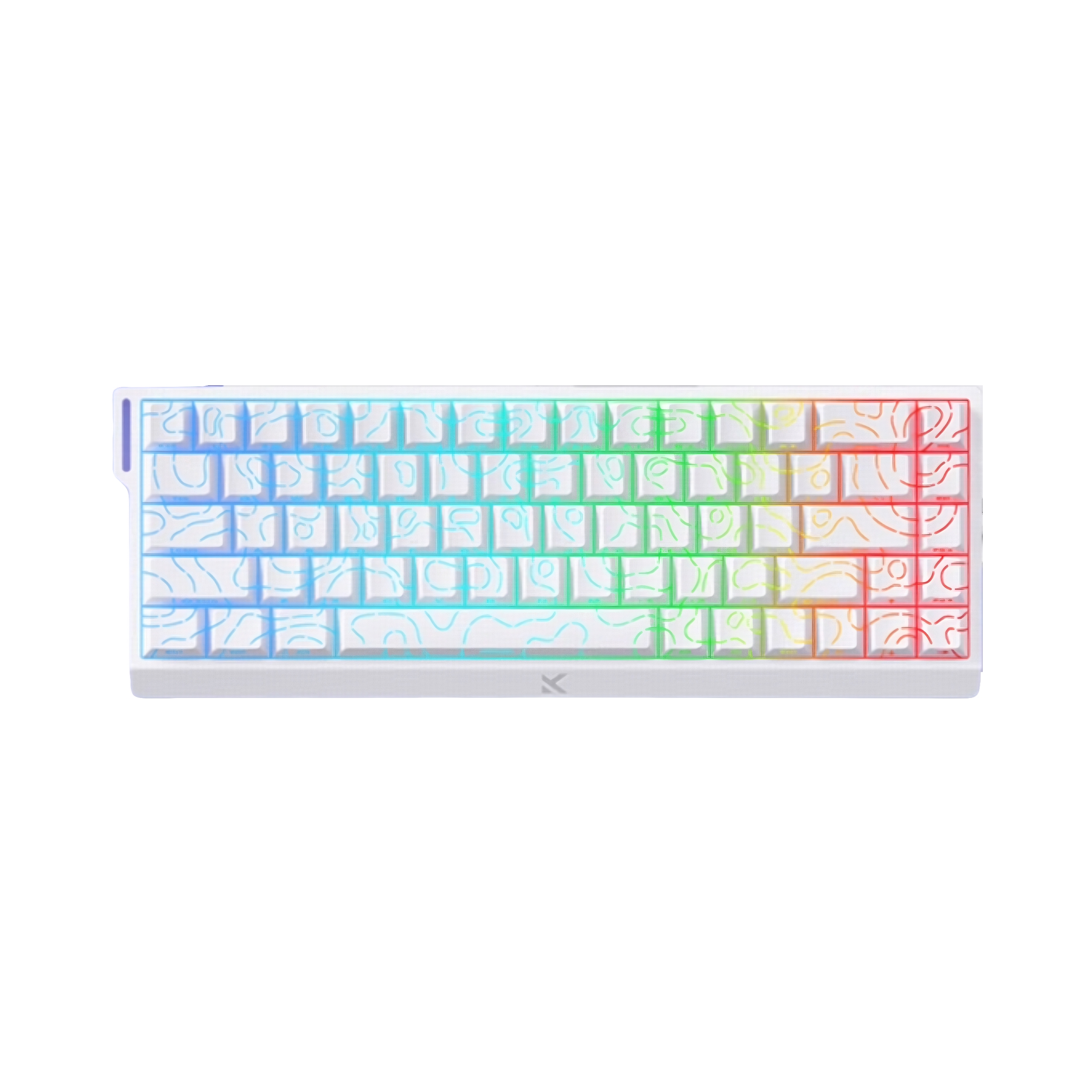 迈从 Ace 68 有线 磁轴键盘 68键 职业级设备 全系 0.01mm高精度 全系0.1ms赛事级延迟 全系128KHz扫描率 无光版 热插拔 白色 等高线 侧刻
