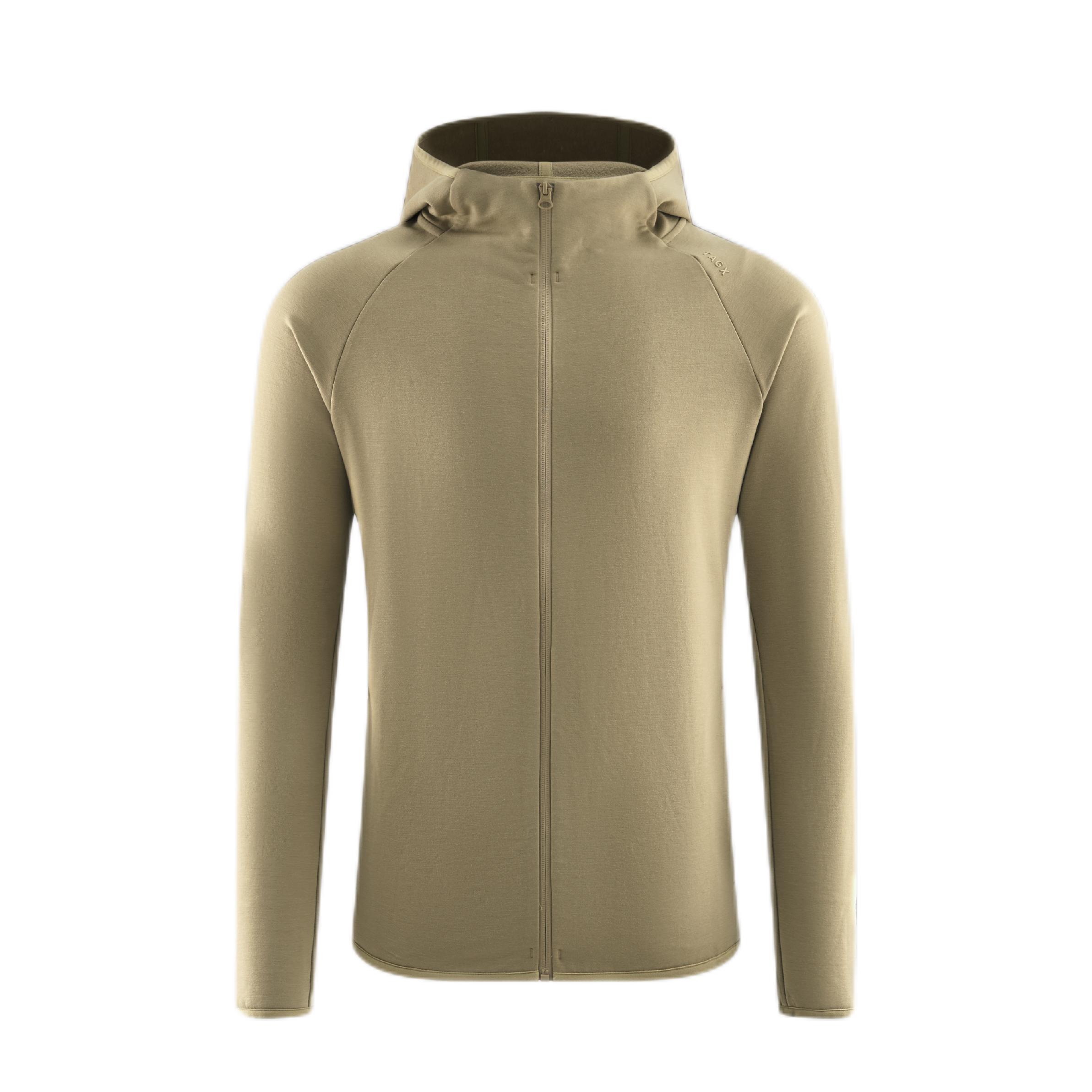 推荐商品：TAGX/探观 抑菌保暖拉链抓绒衣 TYO9130 岩石棕