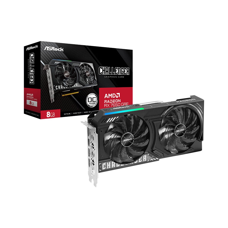 推荐商品：ASRock/华擎 RX7650 GRE系列 独立显卡 CL 挑战者 电竞游戏