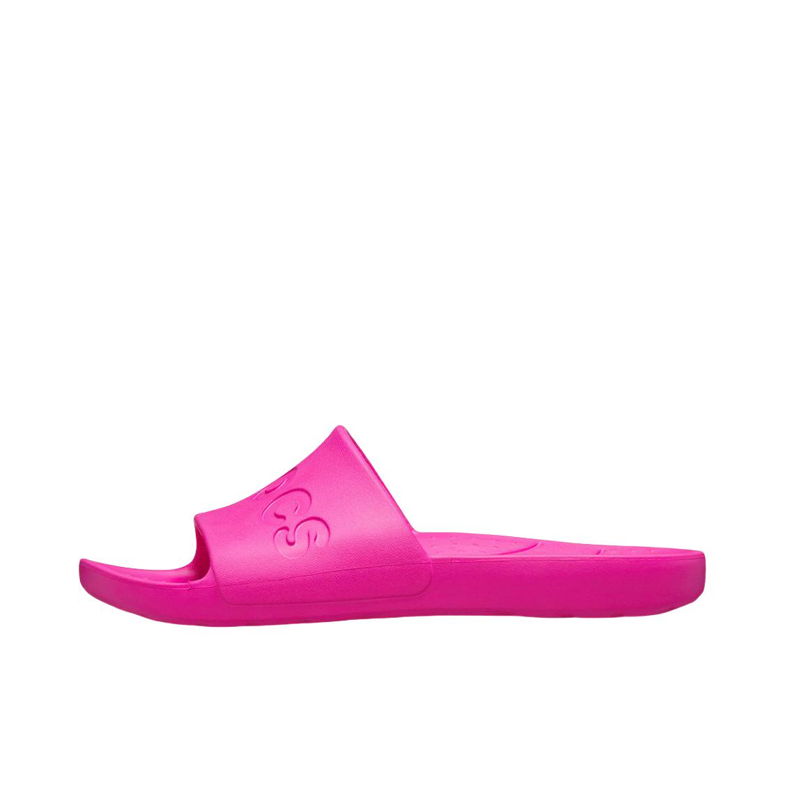 推荐商品：Crocs/卡骆驰 Classic Series 简约 日常 休闲 一字 外穿 露趾 防磨 拖鞋 210088 热辣粉色