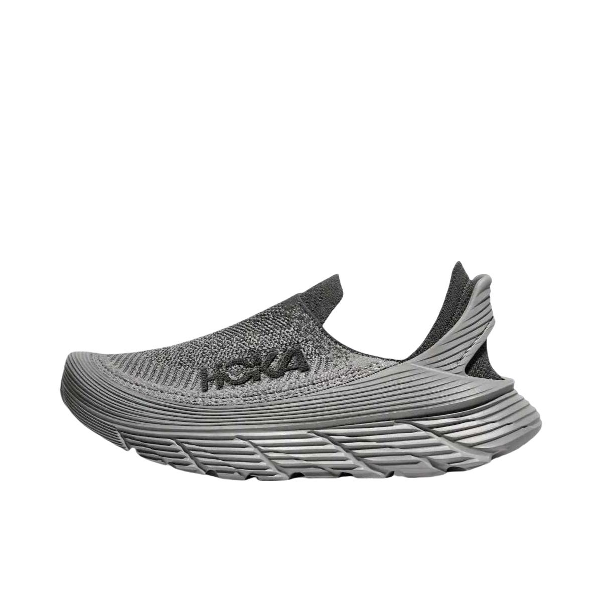 推荐商品：HOKA ONE ONE Restore TC 舒适缓震 防滑耐磨 轻便透气 织物 休闲运动 登山 跑鞋 灰色