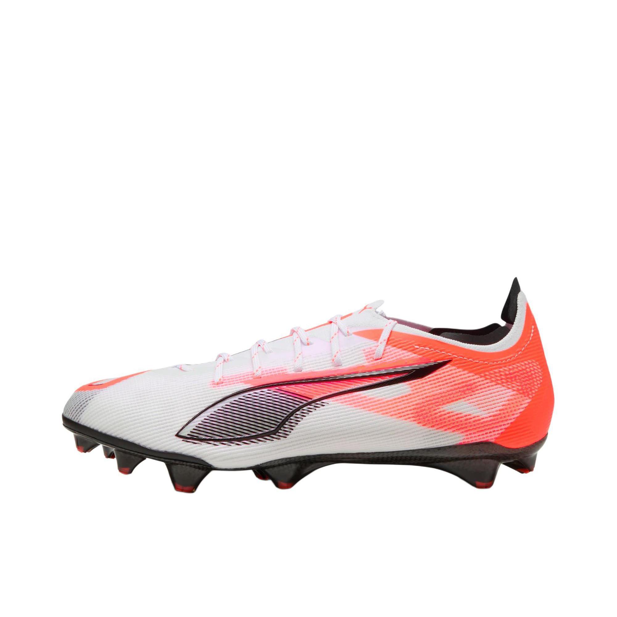 推荐商品：Puma/彪马 Ultra 5 Carbon FG 胶质长钉 天然草地 防滑 支撑 平跟 贴合 足球鞋 白色/红色