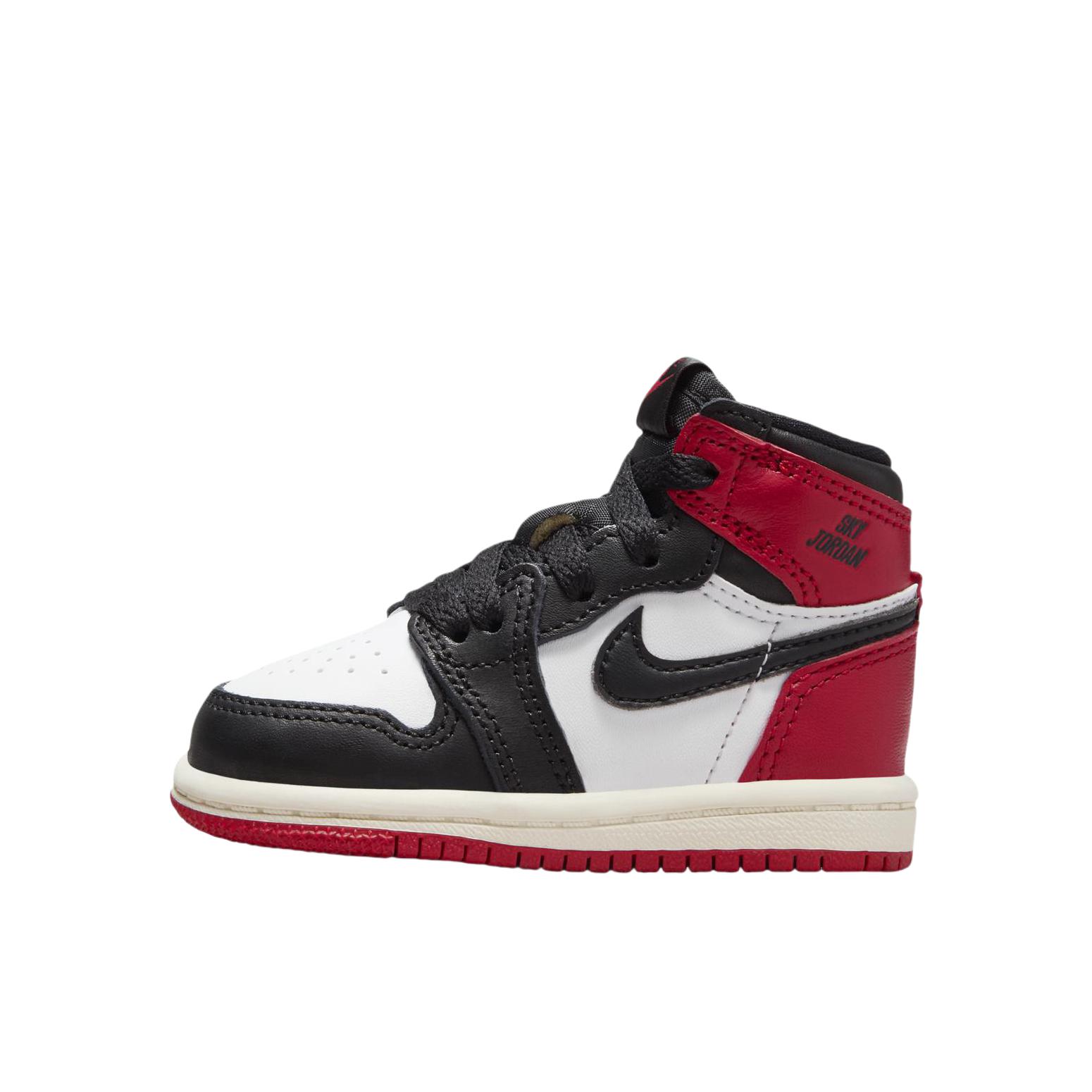 推荐商品：Air Jordan 1 复古运动 舒适防踢 缓震耐磨 魔术贴 板鞋儿童 小童/白色/黑色/校园红/帆白色