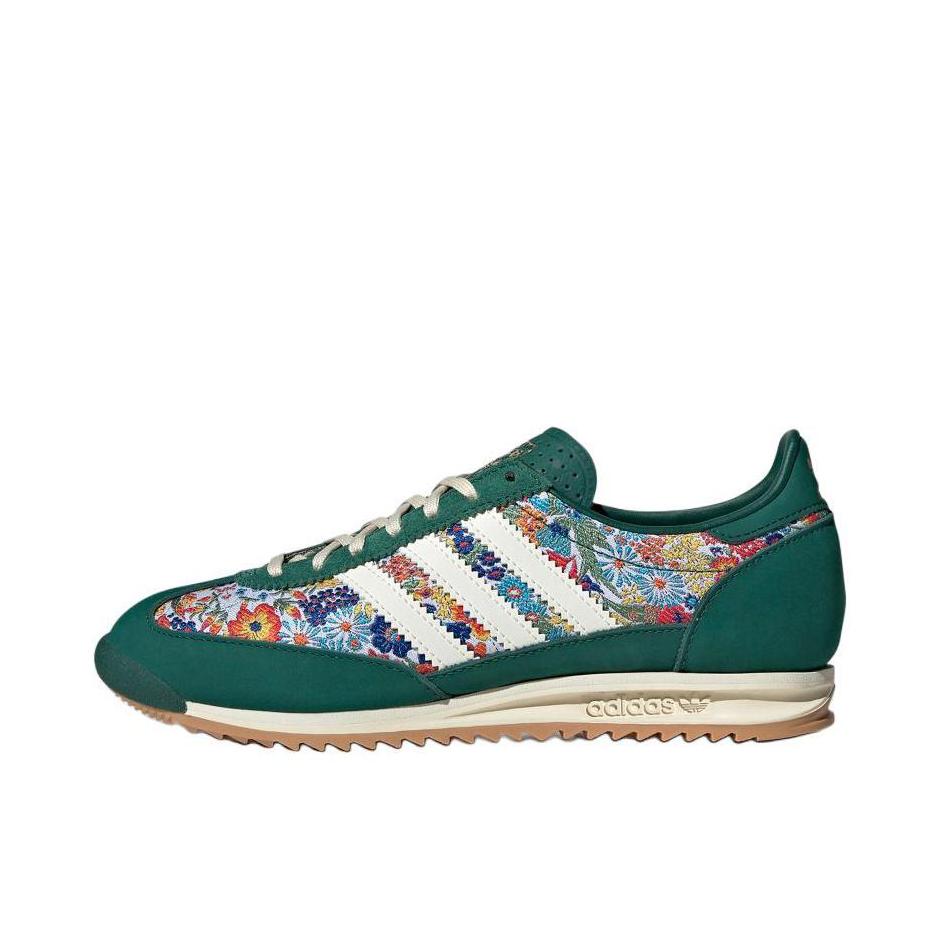 推荐商品：【马思纯同款】 adidas Originals SL 72 T头鞋 德训鞋 运动休闲鞋 轻便防滑耐磨透气舒适简约复古 低帮/女款/绿色