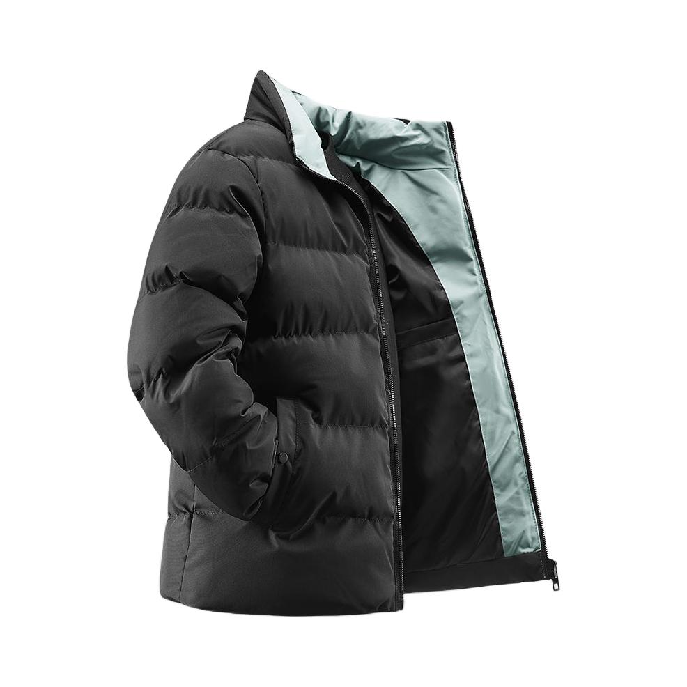 推荐商品：爱登堡 保暖拉链立领棉服 8299 黑