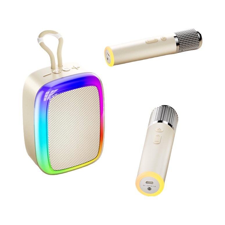 推荐商品：好牧人 D3 便携式无线蓝牙音箱 唱歌 智能美音 炫彩灯效 聚会 长续航 大音量