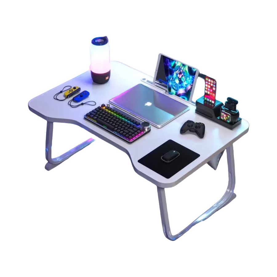 推荐商品：全品屋 卡槽杯托款 可折叠 床上电脑桌 DNZ088