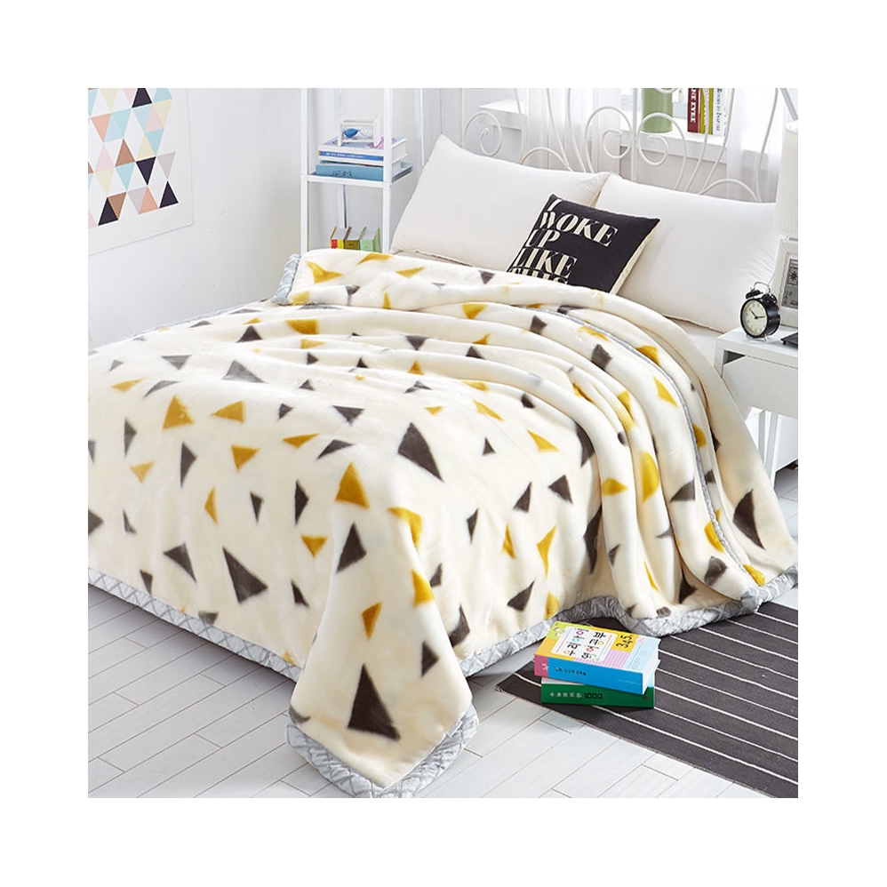 推荐商品：晟欧 拉舍尔绒 冬季加厚毛毯