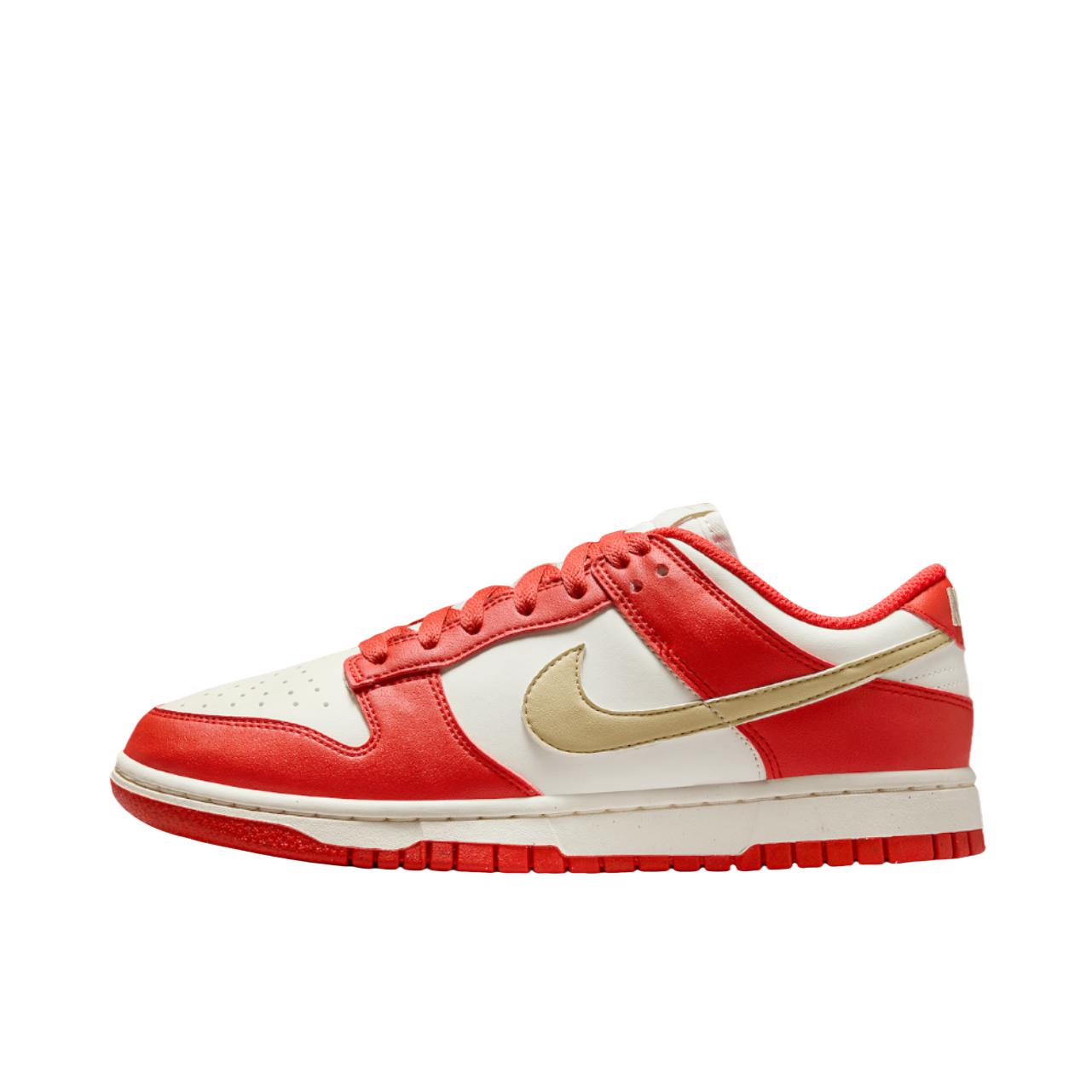 推荐商品：Nike Dunk 板鞋 经典复古百搭 白色/金色/红色