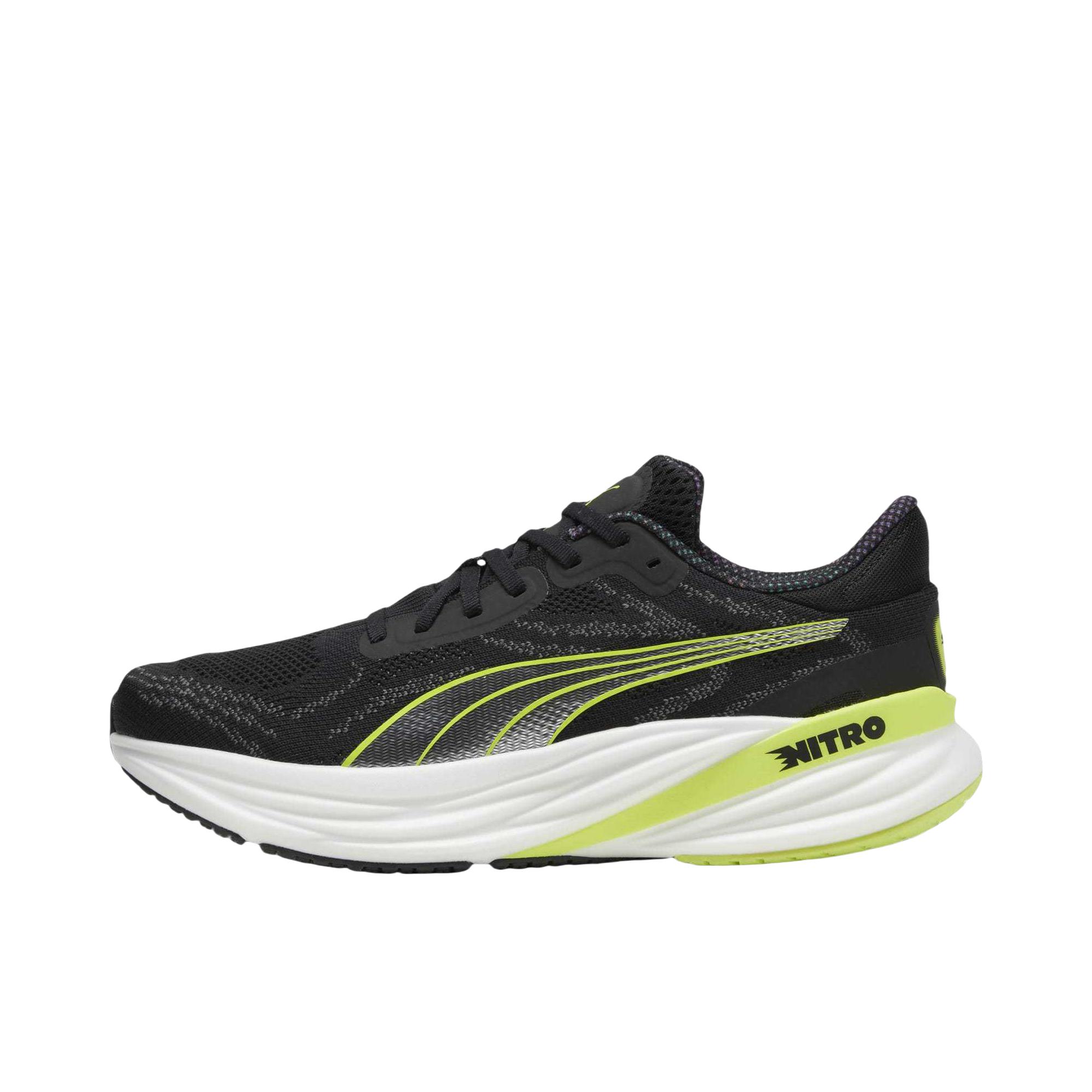推荐商品：Puma/彪马 Magnify Nitro 2 防滑耐磨 舒适轻便 减震回弹 百搭复古 跑鞋 女款/黑色/黄色