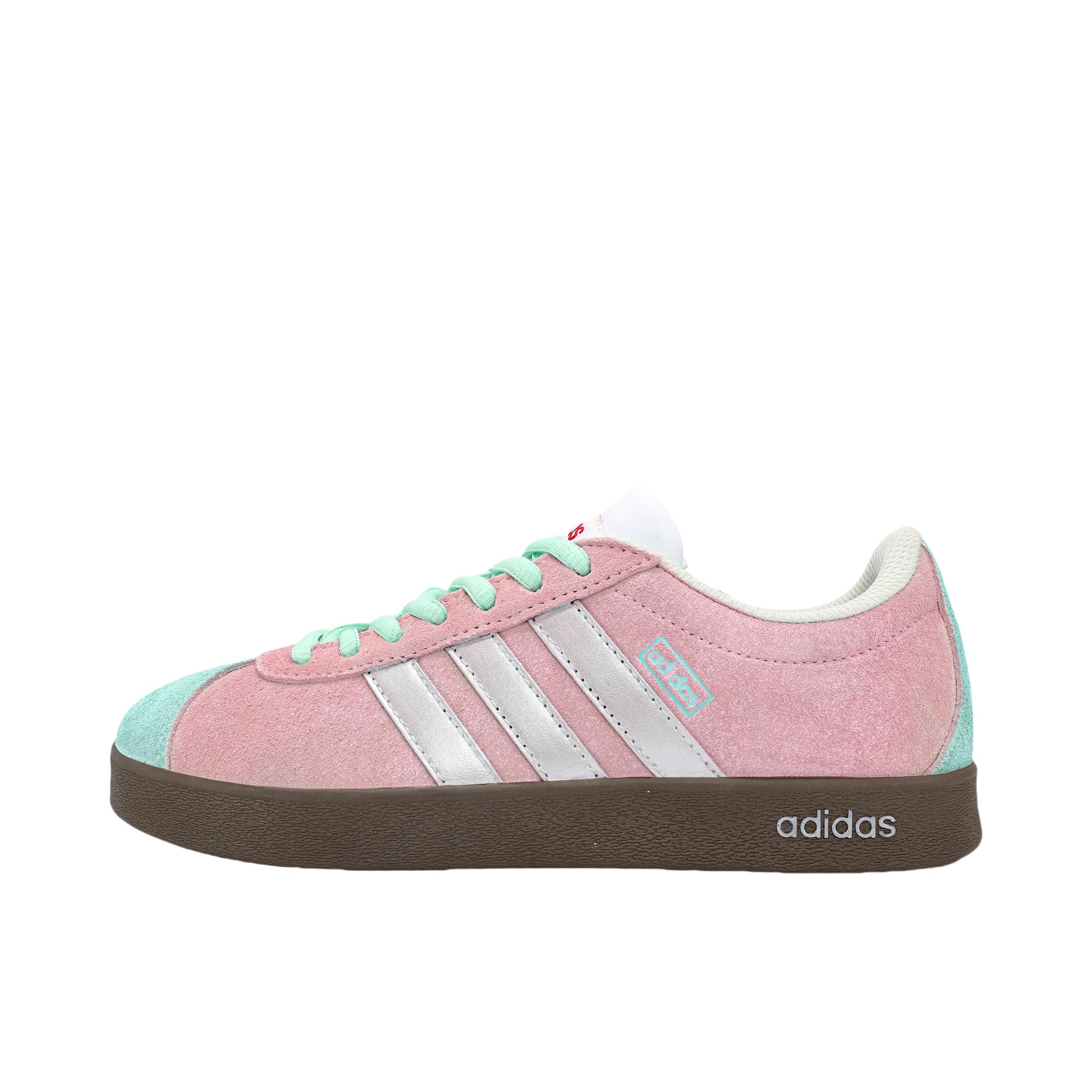 推荐商品：【定制球鞋】Adidas neo VL Court 2.0 德训鞋 板鞋 复古轻便耐磨芭蕾风甜美文艺抗冲击性防水 莫奈花园