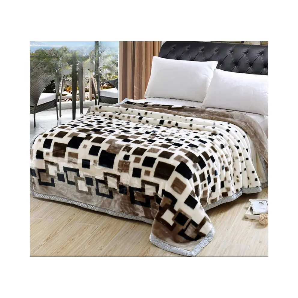 推荐商品：居宝娜 拉舍尔绒 冬季双层加厚毛毯