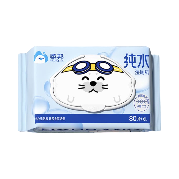 推荐商品：柔邦 纯水款 湿厕纸 擦屁屁专用柔软舒适