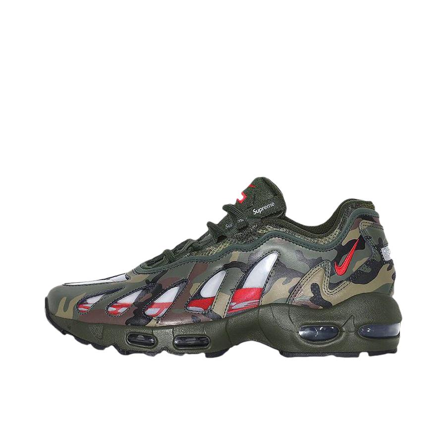 推荐商品：Nike Air Max 96 跑鞋 织物合成革舒适休闲防滑耐磨马拉松 Camo 迷彩绿