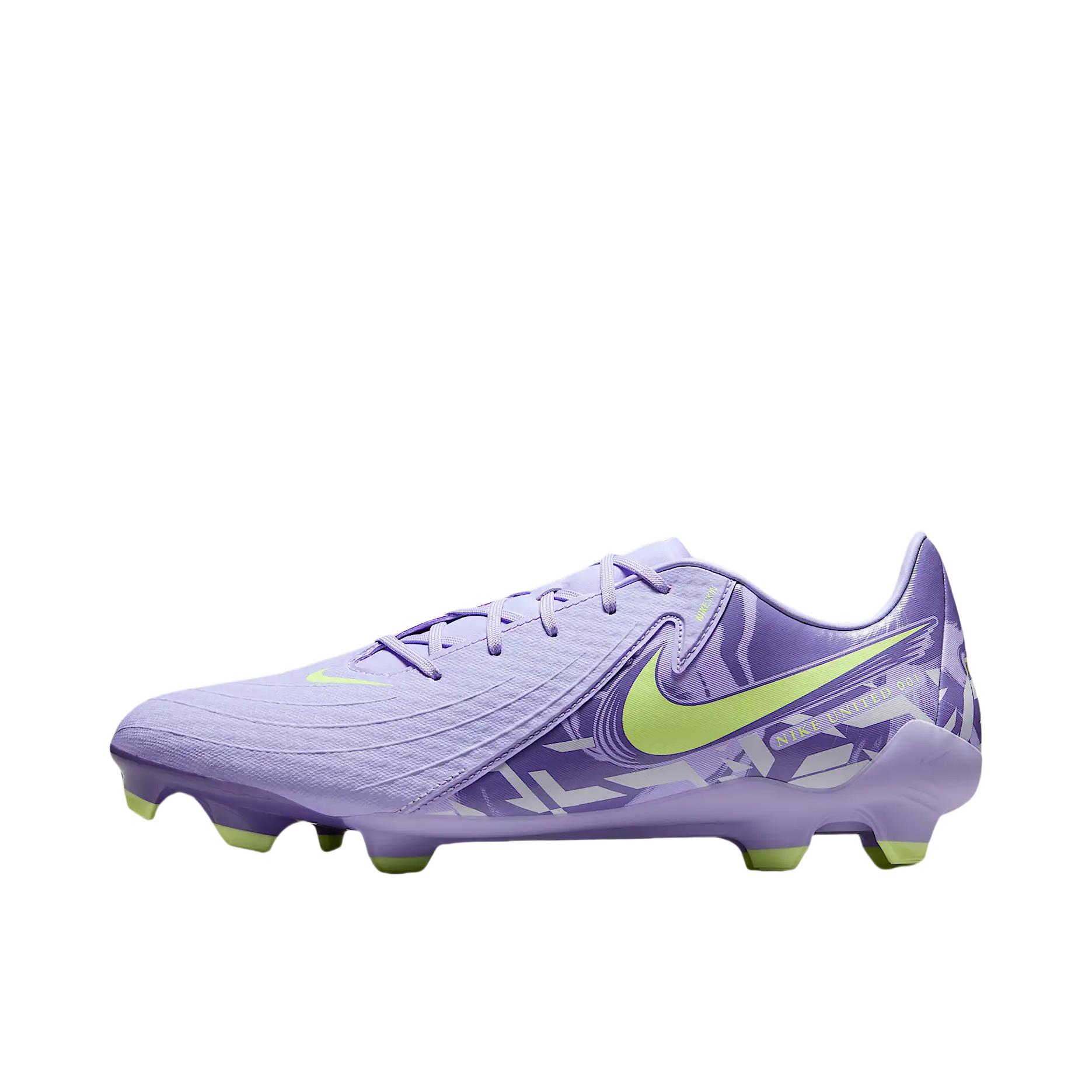 推荐商品：Nike Phantom GX II Academy FG/MG 中端 胶质混钉 多种场地 合成革 防滑耐磨 足球鞋 紫色