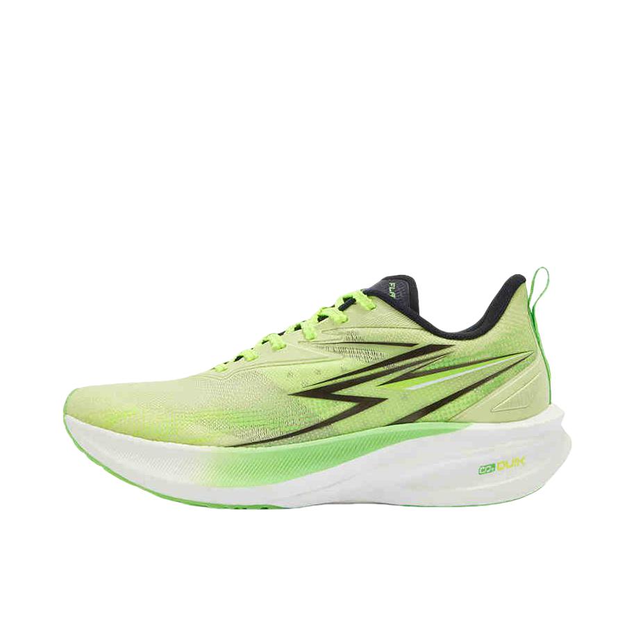 推荐商品：361度 飞燃1.5 ET 跑鞋 尼龙防滑耐磨回弹减震透气轻便织物竞速训练马拉松 淡果绿/萤光太阳能黄