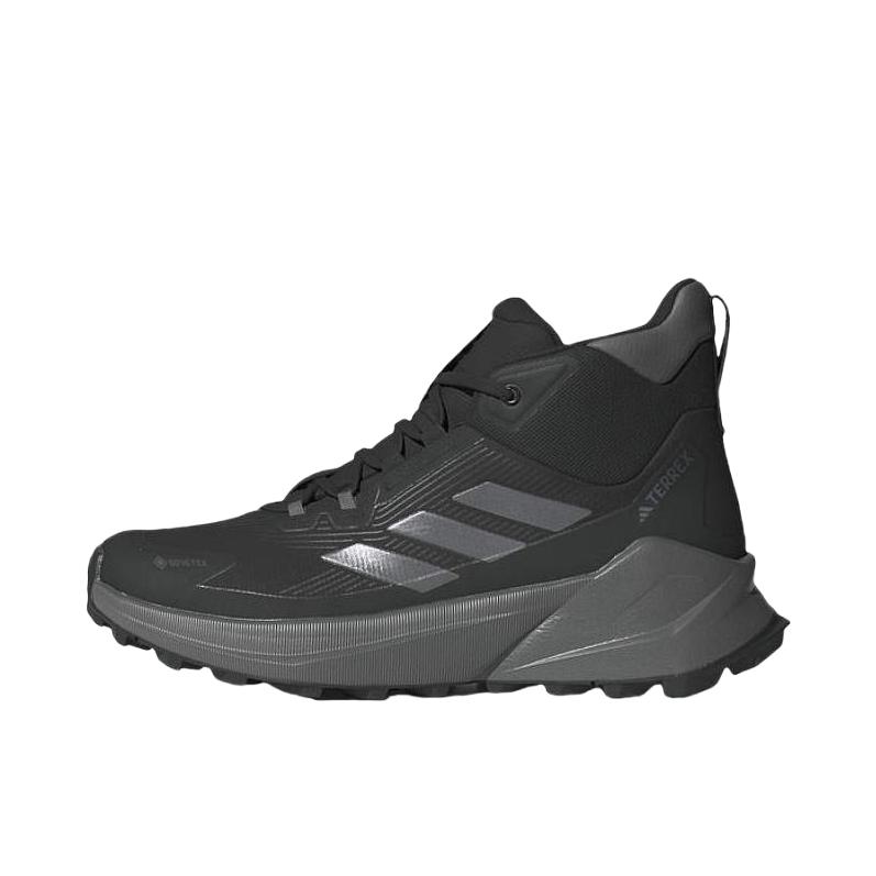 推荐商品：adidas  Terrex  Trailmaker 2.0  舒适缓震 防滑耐磨 防水抓地 户外休闲鞋 中帮/核心黑/灰色