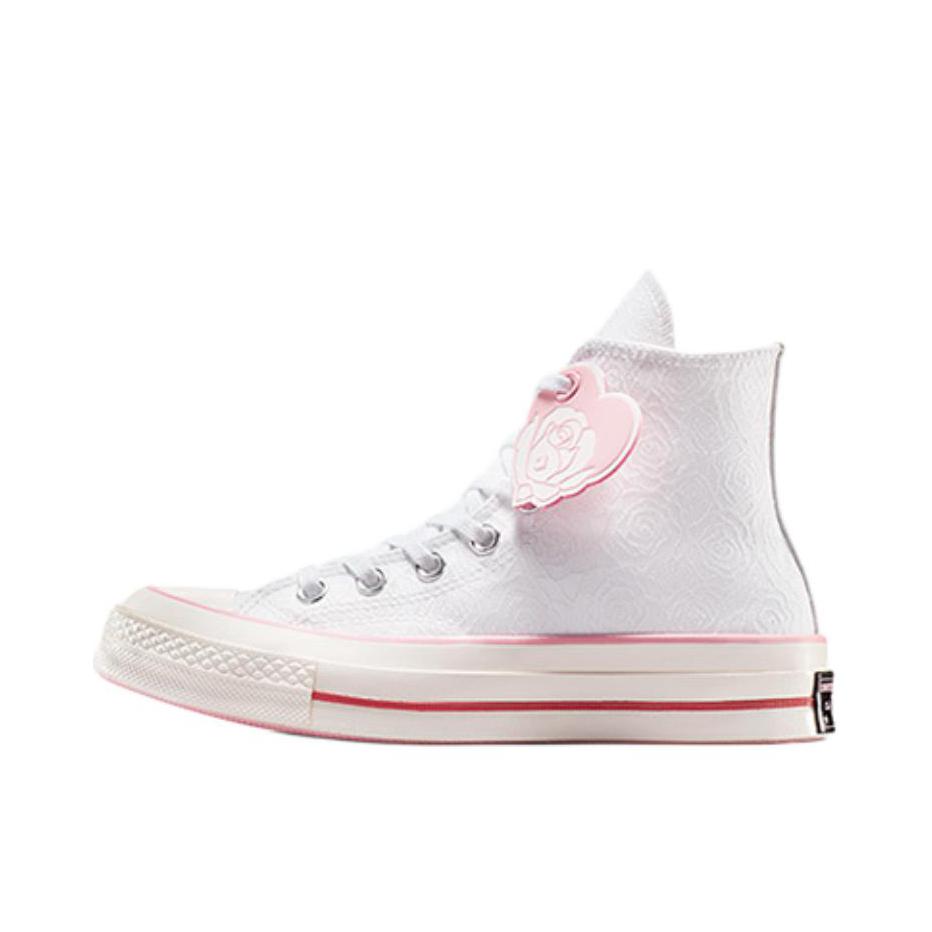 推荐商品：Converse/匡威 Chuck 70 帆布鞋 防滑耐磨薄底轻便透气舒适百搭复古时尚贴合圆头流光风 女款/白色
