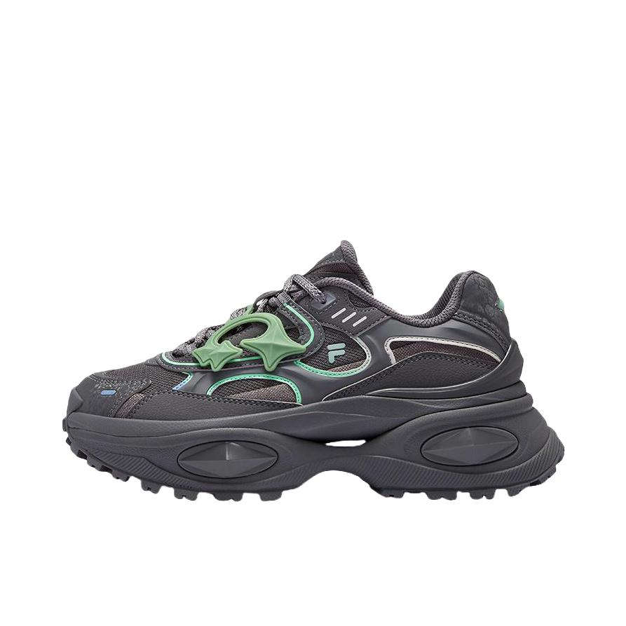 推荐商品：【赵露思同款】FILA/斐乐 Bianco 3 硬糖3 厚底防水 防滑耐磨 系带增高 老爹鞋 女款/烟灰色