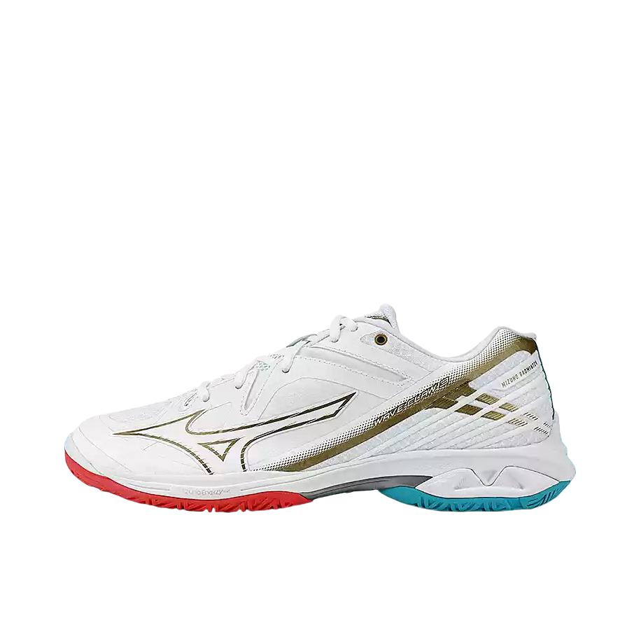推荐商品：Mizuno/美津浓 Wave Claw 3 舒适潮流 减震防滑 回弹 羽毛球鞋 鸳鸯/白色/金色/灰色